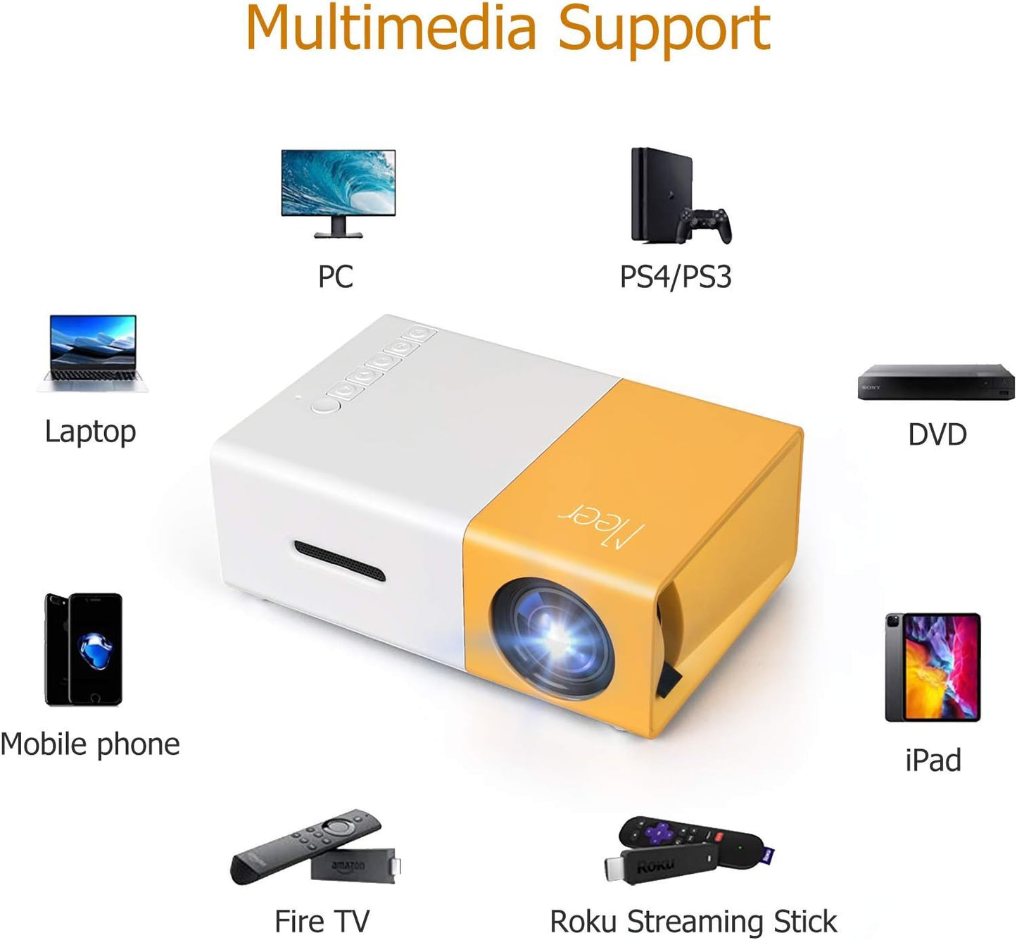Mini Portable Projector | بروجيكتور محمول صغير